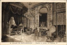 CPA Palais De Fontainebleau Chambre A Coucher De Napoleon 1er