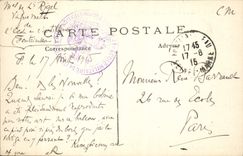 VINTAGE POSTCARD Palate De Fontainebleau Seen U Castle Taken Of the Floor