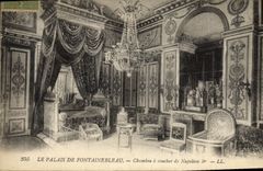 CPA Le Palais De Fontainebleau Chambre A Coucher De Napoleon 1er