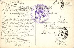 VINTAGE POSTCARD Palais De Fontainebleau Carries Vault Weapons by Germain Pilon