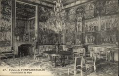 CPA Palais De Fontainebleau Grand Salon Du Pape