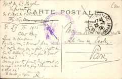 VINTAGE POSTCARD Palate De Fontainebleau Room To lay down De Maintenon