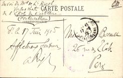 VINTAGE POSTCARD De Fontainebleau Room Of the Pope