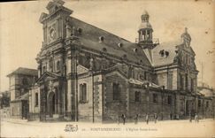 CPA Fontainebleau L'Eglise Saint Louis