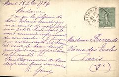 VINTAGE POSTCARD Moret On Loing Gate Of the Church And House