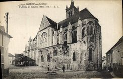 CPA Moret Sur Loing L'Abside De l'Eglise
