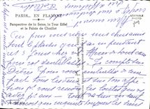 CPM Paris en Flanant Prespective de la Seine la Tour Eiffel et le Palais de Chaillot 