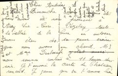 VINTAGE POSTCARD Arcy on Cure Tarrasses seen of the Entry of the Caves