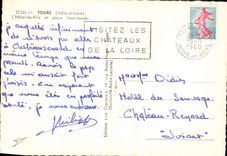 CPM Tours L'Hotel de Ville et Place Jean Jaures 