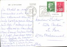 MODERN CARD Puy of dome Sancy Puy de Dome Holy Nectary Mount Gilds