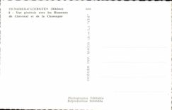 MODERN CARD St Nizier d' Azergues View with the Hamlets of Chevenal and Chassagne