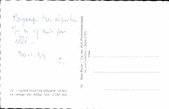 POSTAL MODERNA San Martín Vesubie el refugio de Addus