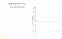 MODERN CARD Moret on Loing the small quay on Loing old fortifications and the door of Burgundy