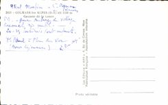 MODERN CARD Colmaris the Alps Cascades of the Lance