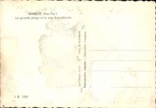 MODERN CARD Biarritz main beach and the Holy course Martin