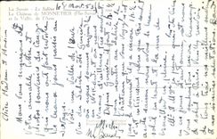 POSTAL MODERNA el castillo de Monnetier y Valle de Arve