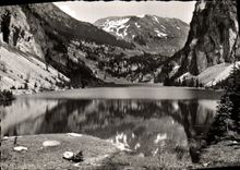 CPM Region D'Araches les Carroz Le lac de Flaine et les grands vans