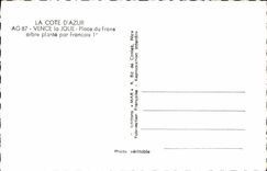 MODERN CARD Vence the Pretty Place of the Ash tree plants by François 1st