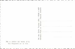 MODERN CARD Amelie les Bains View from above on the City