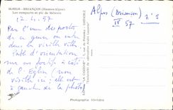 POSTAL MODERNA paredes de Briançon y pico de Melezin