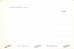 MODERN CARD Ajaccio the Port Boats