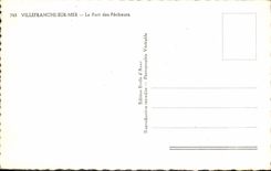 MODERN CARD Villefranche on Sea the Port of the Sinners