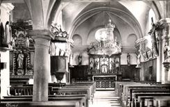 POSTAL MODERNA Frasse el interior de la iglesia