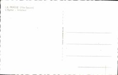 POSTAL MODERNA Frasse el interior de la iglesia