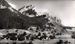 POSTAL MODERNA arquea la aldea de Carroz de Pernant vista en la cruz del hierro el punto de Colonney y las agujas de Warens