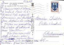 MODERN CARD Great Landscapes of Vivarais Cascades of Ray Peak