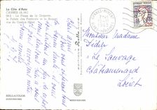 CPM Cannes La Plage de la Croisette le Palais des Festivals de le Squet Vus du Carlton Hotel 