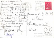 MODERN CARD Colors and Light of France Sunset at the edge of the ocean