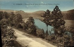 MODERN CARD Corbion Vue on Semois of the Road of Corbion has Poupehan