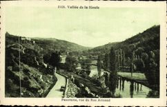 VINTAGE POSTCARD Valley Of Sioule Panorama Seen Of the Rock Armand