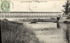 Puente santo de Florent de la POSTAL de la VENDIMIA del río de Aliso