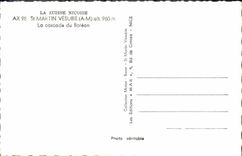 POSTAL MODERNA Suiza Nicoise San Martín Vesubie la cascada de Boreon