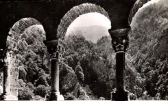 MODERN CARD St Martin Of Canigou Surroundings De Vernet Les Bains Seen On Mointagne Of the galleries of the abbey