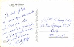 CPMSerie Des Mineurs Abattage Du Charbon Mines