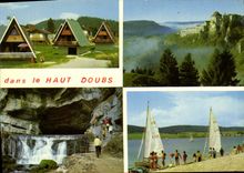 MODERN CARD Paysages Of High Doubs Metabief Forts De Joux Source Of Rents Lake of Saint Bridge