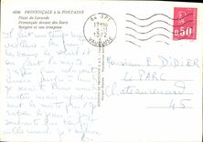 CPM Comtat Venaissin Plant de lavande Bergere et son troupeau