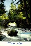 MODERN CARD the Valley D' Abodance Dranse Passes Sharp And Claire Under the Old Moussu Bridge
