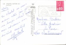 POSTAL MODERNA Chatel Guyon el parque