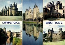 MODERN CARD Chateaux Of Brittany Glazes Josselin Kerjean Fougeres Trecesson