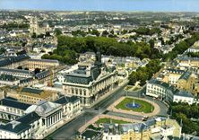 MODERN CARD Wonders Of the Loire Valley Tours the Place Jean Jaures Law courts Town hall Cathedral Gatien Saint