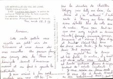 MODERN CARD Wonders Of the Loire Valley Tours the Place Jean Jaures Law courts Town hall Cathedral Gatien Saint