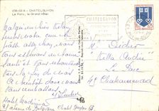 POSTAL MODERNA Chatelguyon el parque el hotel grande