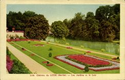 VINTAGE POSTCARD Castle Of Lude Gardens And the Dormouse
