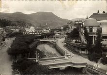 CPM La Bourboule Le Casino Et Les Ponts Sur La Dordogne