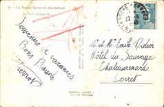 MODERN CARD the Rock Bernard the suspended bridge