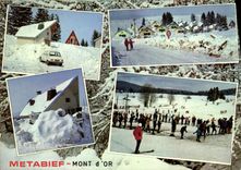 MODERN CARD Metabief Mount of Gold Merry Village Leisure Ski